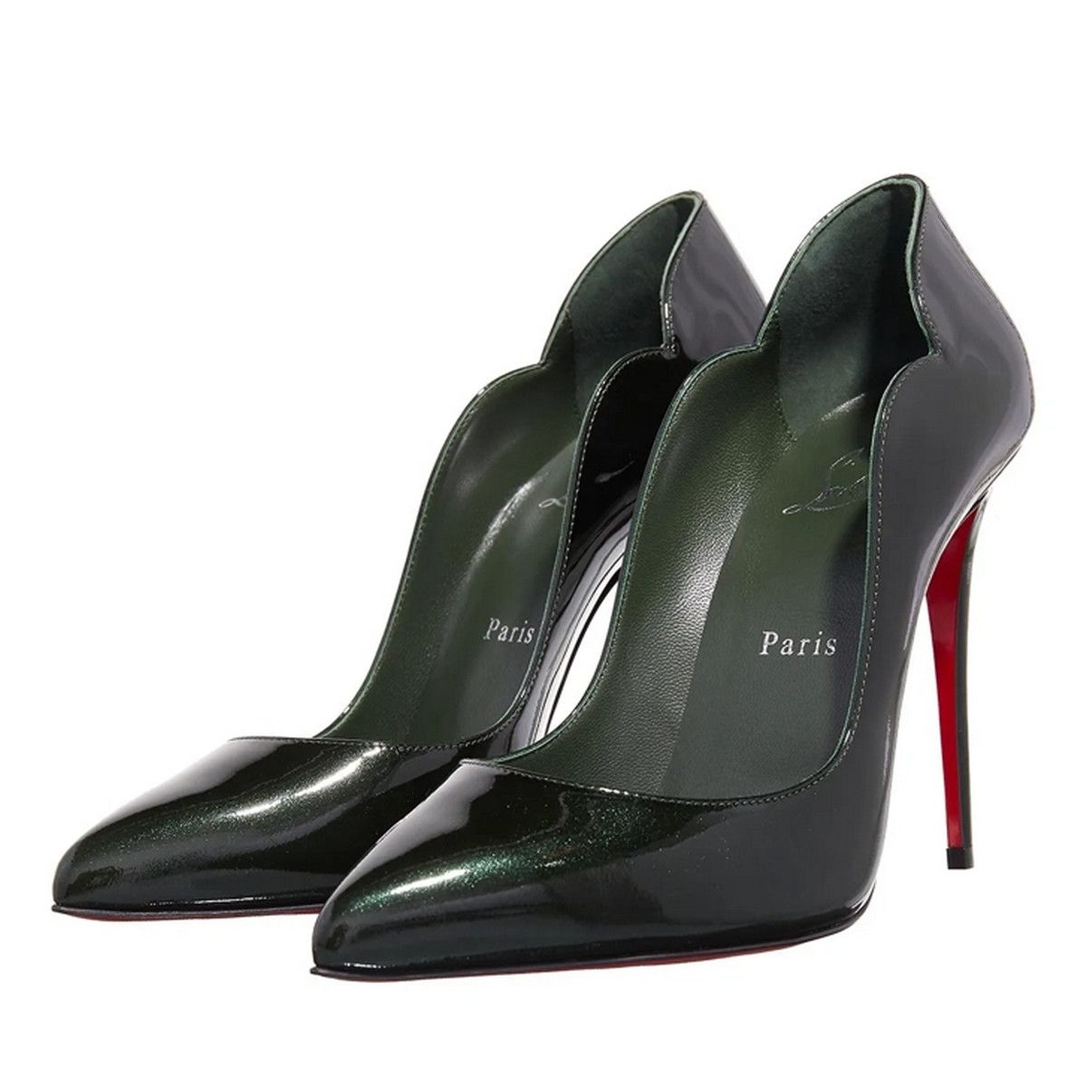 Christian Louboutin CHRISTIAN LOUBOUTIN Hot Chick green patent leather pumps 8.5 Size US 8.5 / IT 38.5 - 1 Thumbnail