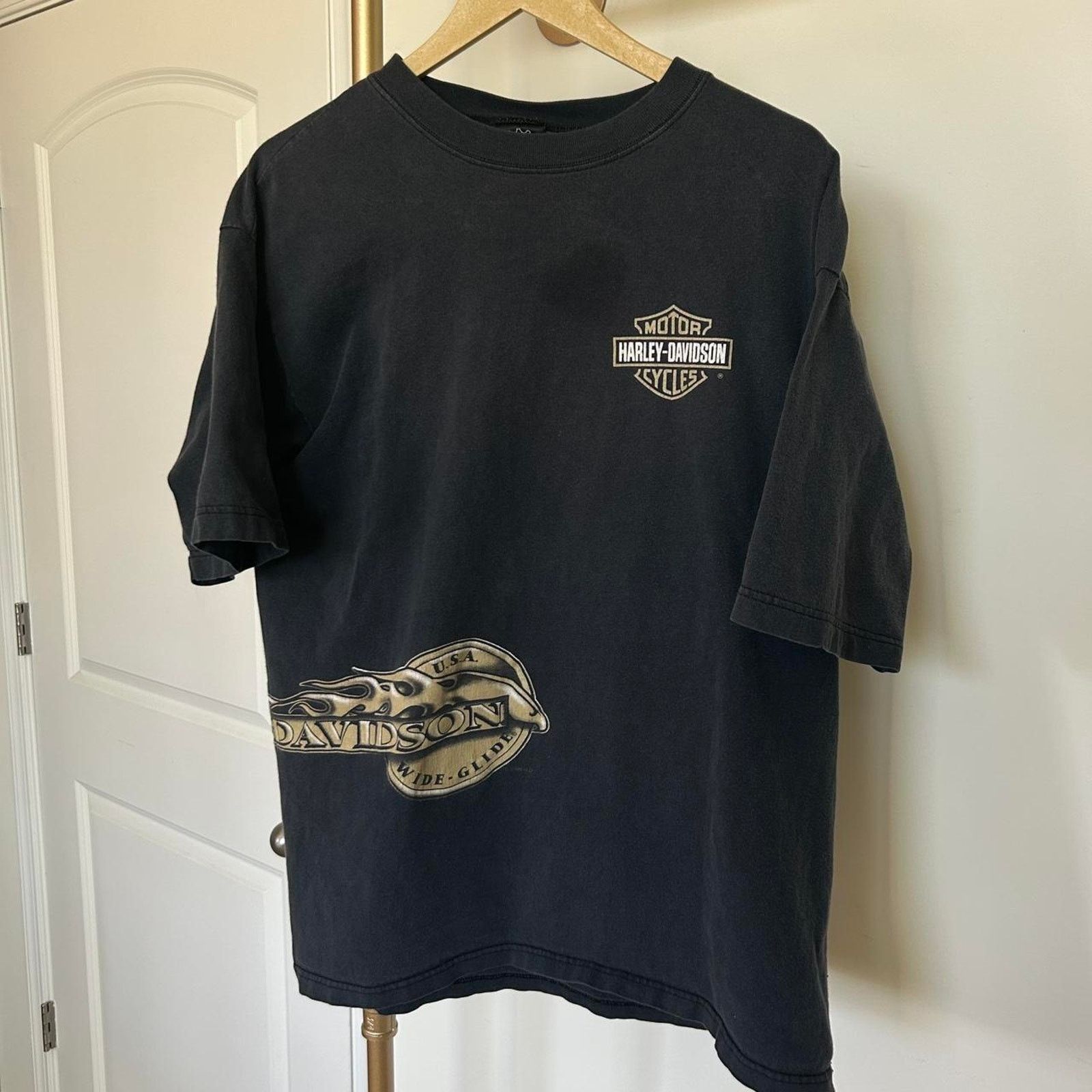 Harley Davidson Vintage Harley Davidson Wraparound Tee 1996 Size US L / EU 52-54 / 3 - 1 Thumbnail