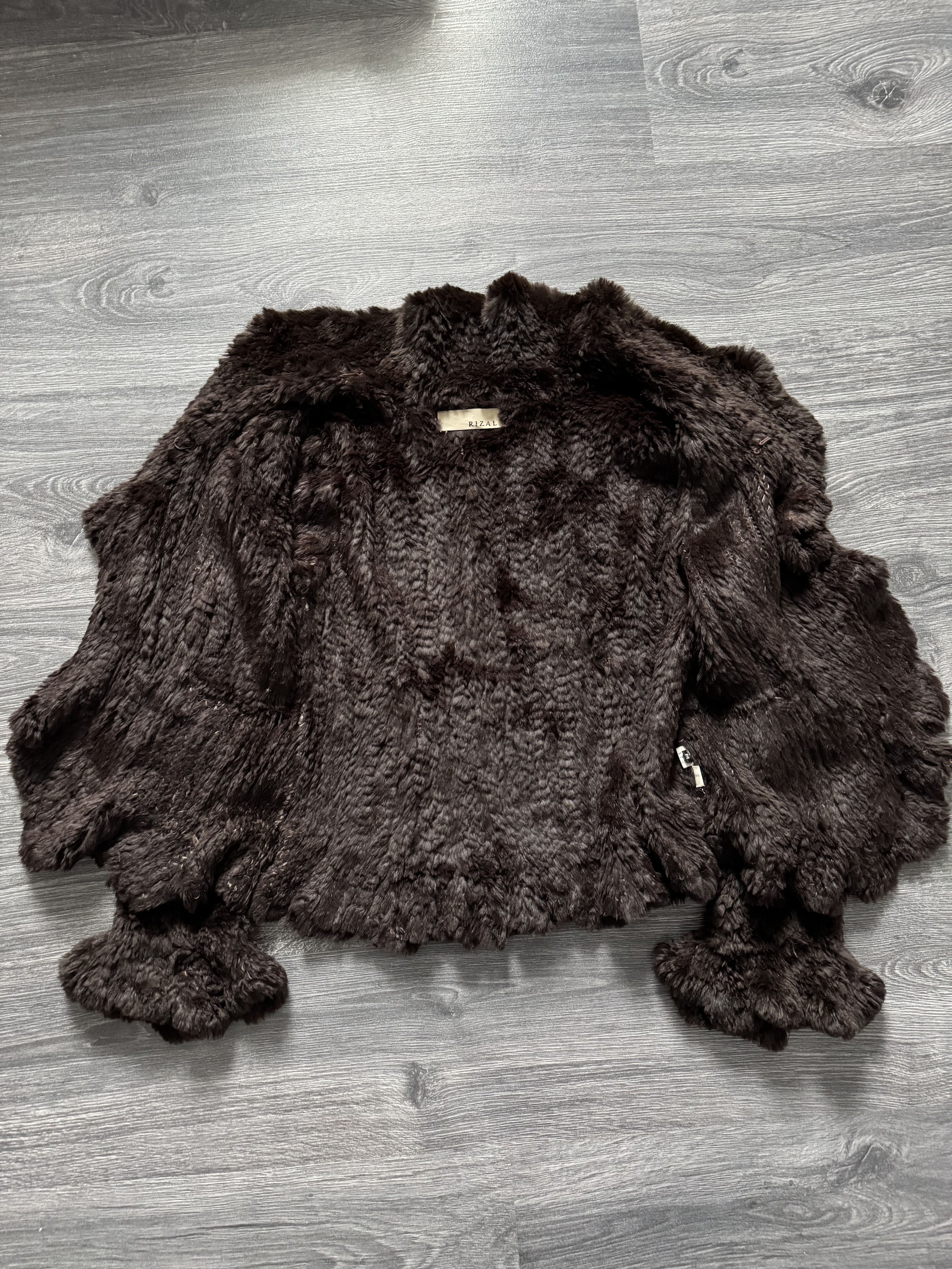 Japanese Brand Rizal Women's Real Fur and Leather Jacket Brown Luxury Coat Size M / US 6-8 / IT 42-44 - 14 Thumbnail