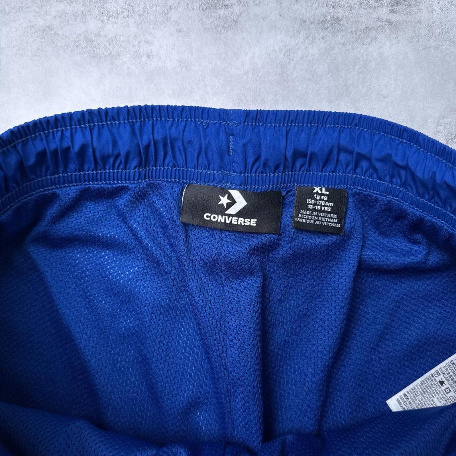 Converse Y2K Converse Track Pants Blue 00s Nylon Pants Size US 36 / EU 52 - 5 Thumbnail
