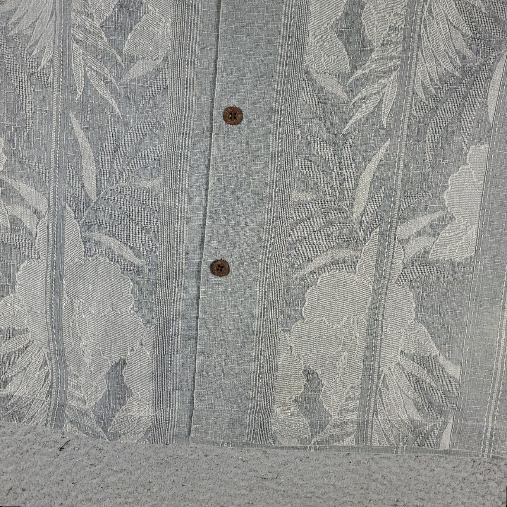 Tommy Bahama VINTAGE Tommy Bahama Shirt Men's 2XL Hawaiian Button-Up Short Sleeve Gray Silk Casual Summer Size US XXL / EU 58 / 5 - 3 Thumbnail