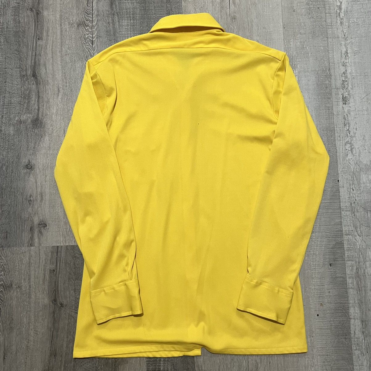Vintage VTG Edwards Of Californa 1970s Yellow Disco Mod Button Shirt Size US M / EU 48-50 / 2 - 3 Thumbnail