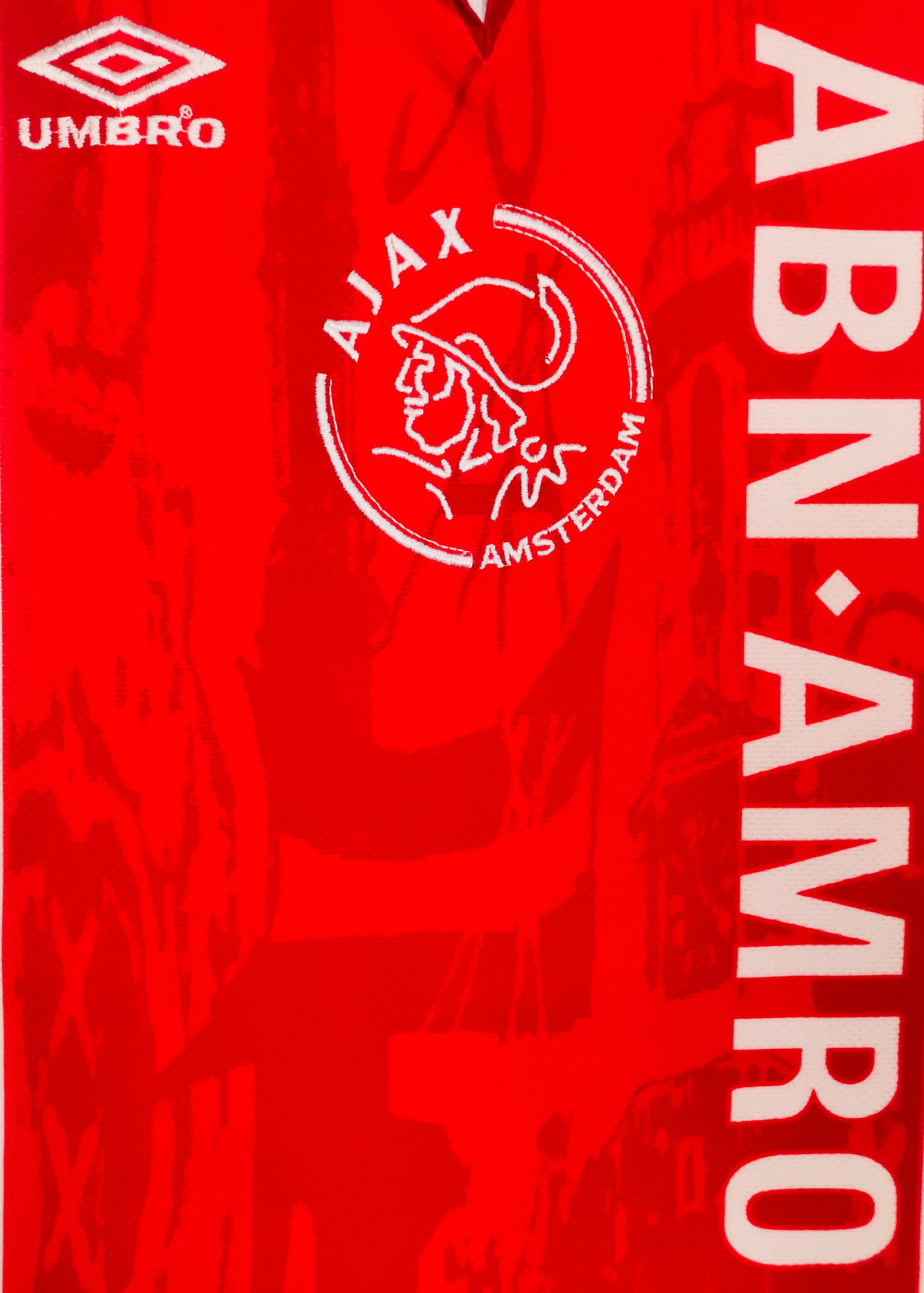 Umbro Ajax Amsterdam 1996 1997 Umbro Home Shirt Kit Jersey Size US M / EU 48-50 / 2 - 8 Thumbnail