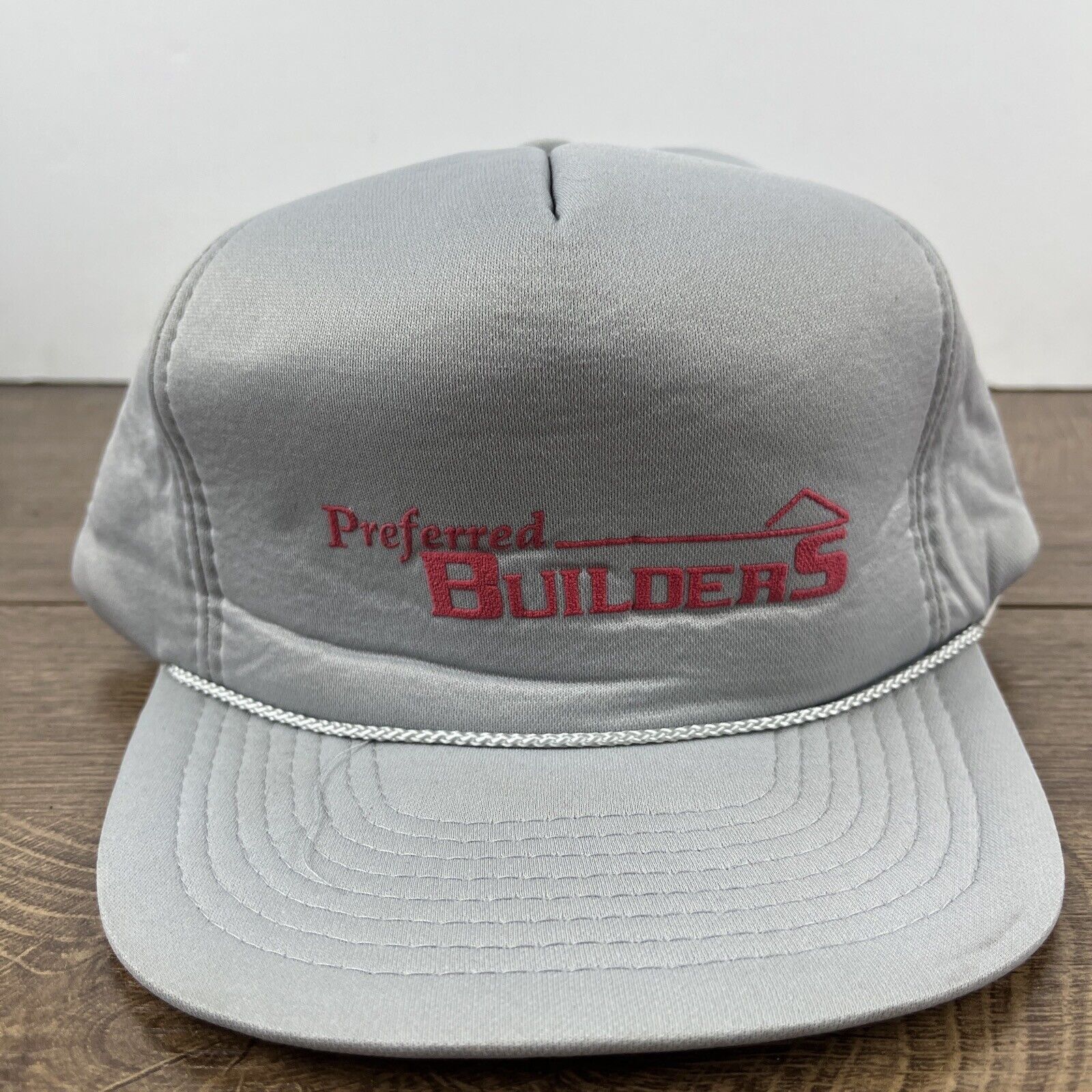 Other Preferred Builders Hat Gray Snapback Hat Adjustable Adult Si Size ONE SIZE - 6 Thumbnail