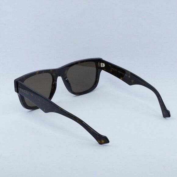 Gucci Gucci GG1427S 003 Sunglasses Dark Havana Square Frame, Brown Size ONE SIZE - 9 Thumbnail