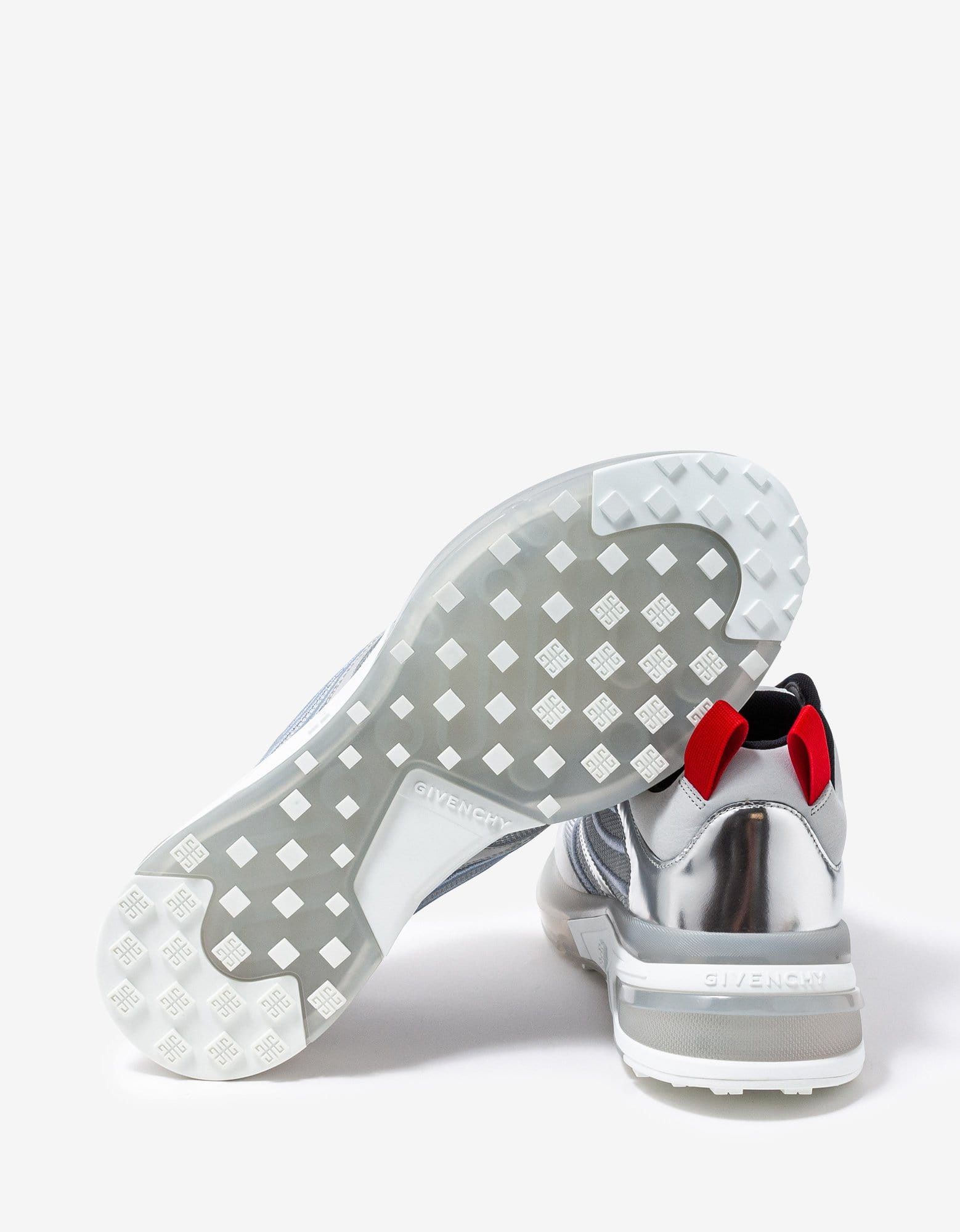 Givenchy Silver Giv 1 Leather & Mesh Trainers Size US 11 / EU 44 - 7 Thumbnail