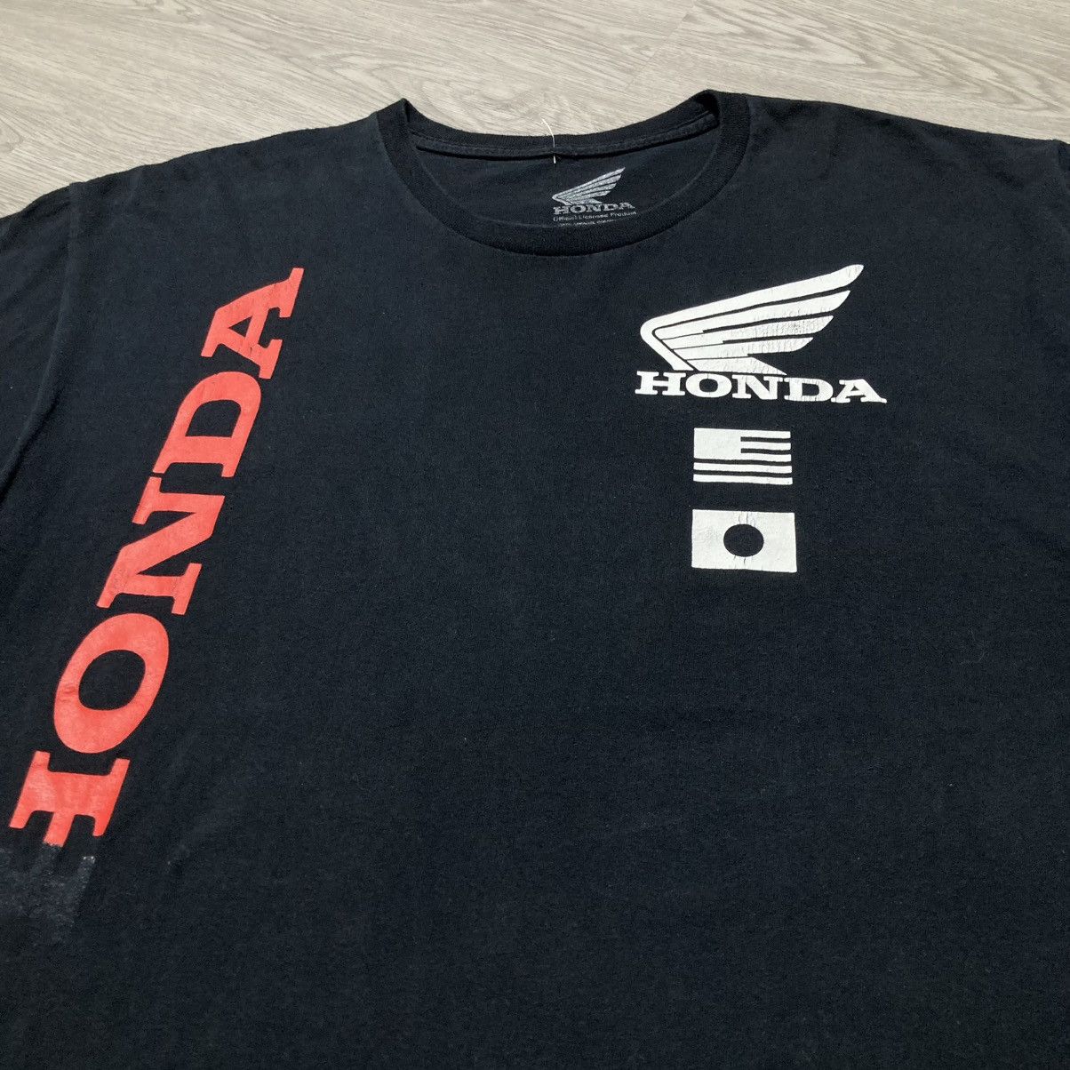 Honda Vintage Honda Hot Lap Logo Graphic T-shirt Black Size US XL / EU 56 / 4 - 3 Thumbnail