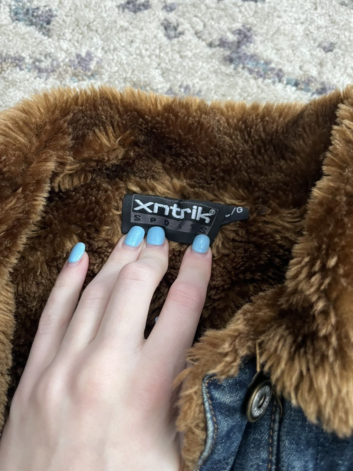 Vintage Vintage Denim & Faux Fur Jackets Size L / US 10 / IT 46 - 4 Thumbnail