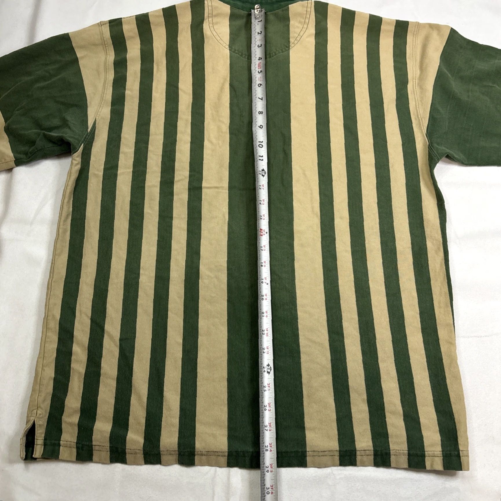 Vintage VINTAGE Duck Head Long Sleeve Polo Men L Green Striped 90s Outdoor Mens Size US L / EU 52-54 / 3 - 7 Thumbnail