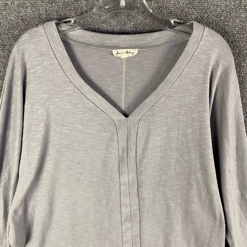 Other Jane & Delancey Top Women's Large Long Sleeve Gray L Size L / US 10 / IT 46 - 2 Thumbnail