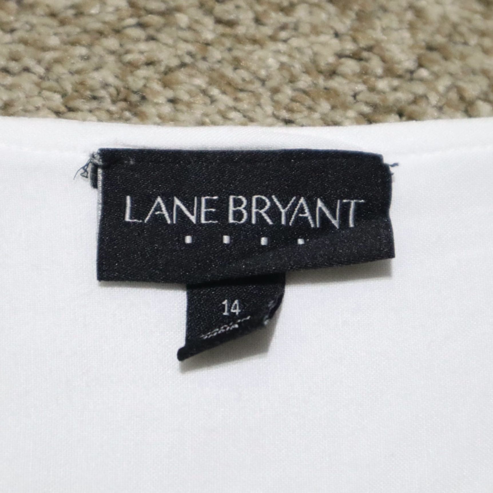 Vintage VINTAGE Lane Bryant Solid White Long Sleeve Blouse Adult Women's Size 14 Basic Mock Neck Size XL / US 12-14 / IT 48-50 - 3 Thumbnail
