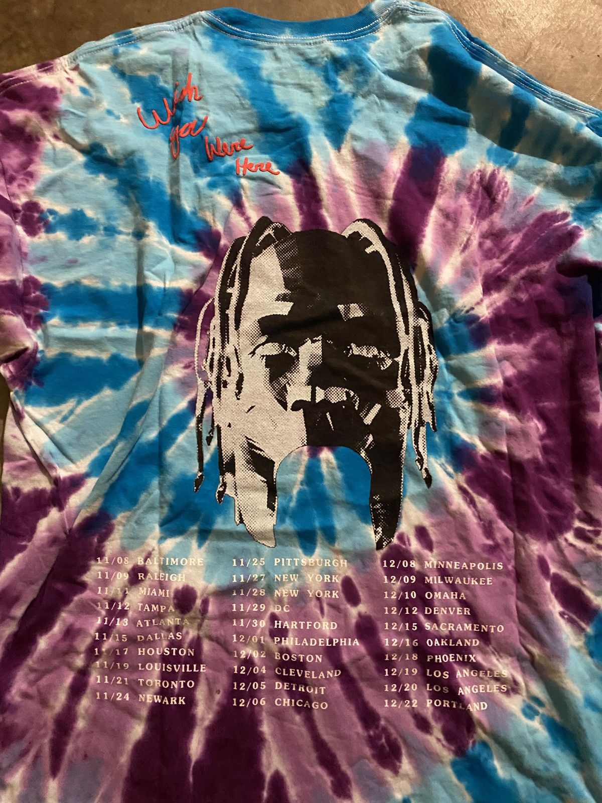 Travis Scott Travis Scott Astroworld Tie Dye Long Sleeve Size US XXL / EU 58 / 5 - 3 Thumbnail