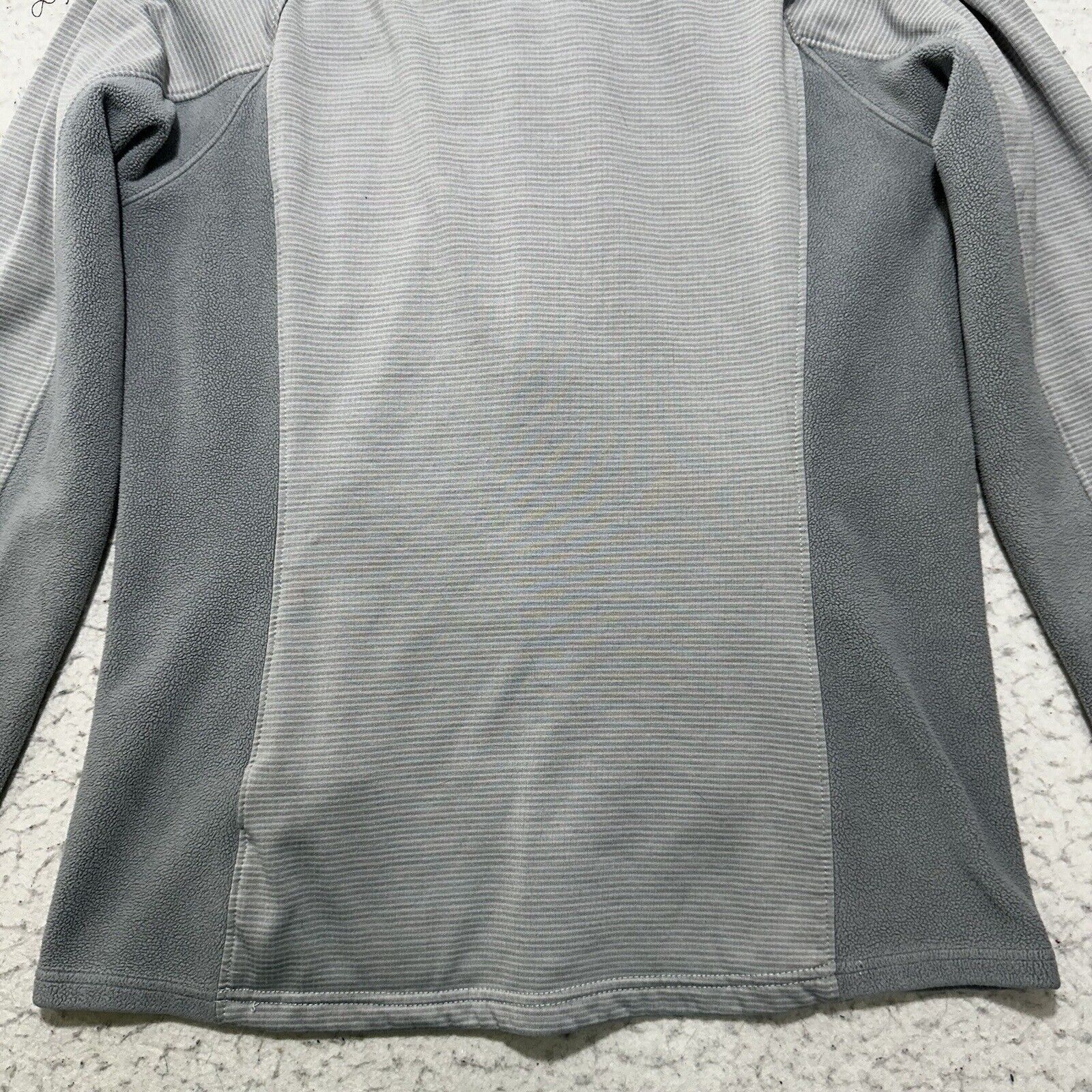 The North Face The North Face Medium Hoodie Fleece Gray Striped Sweatshirt Size M / US 6-8 / IT 42-44 - 15 Thumbnail