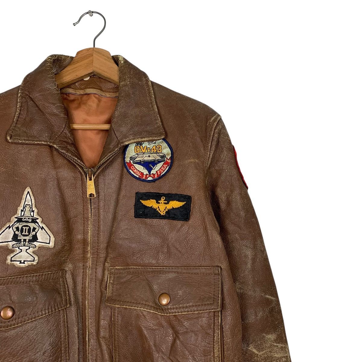Japanese Brand Japanese Brand Dambuster Strike Fighter Leather Jacket Size US M / EU 48-50 / 2 - 6 Thumbnail