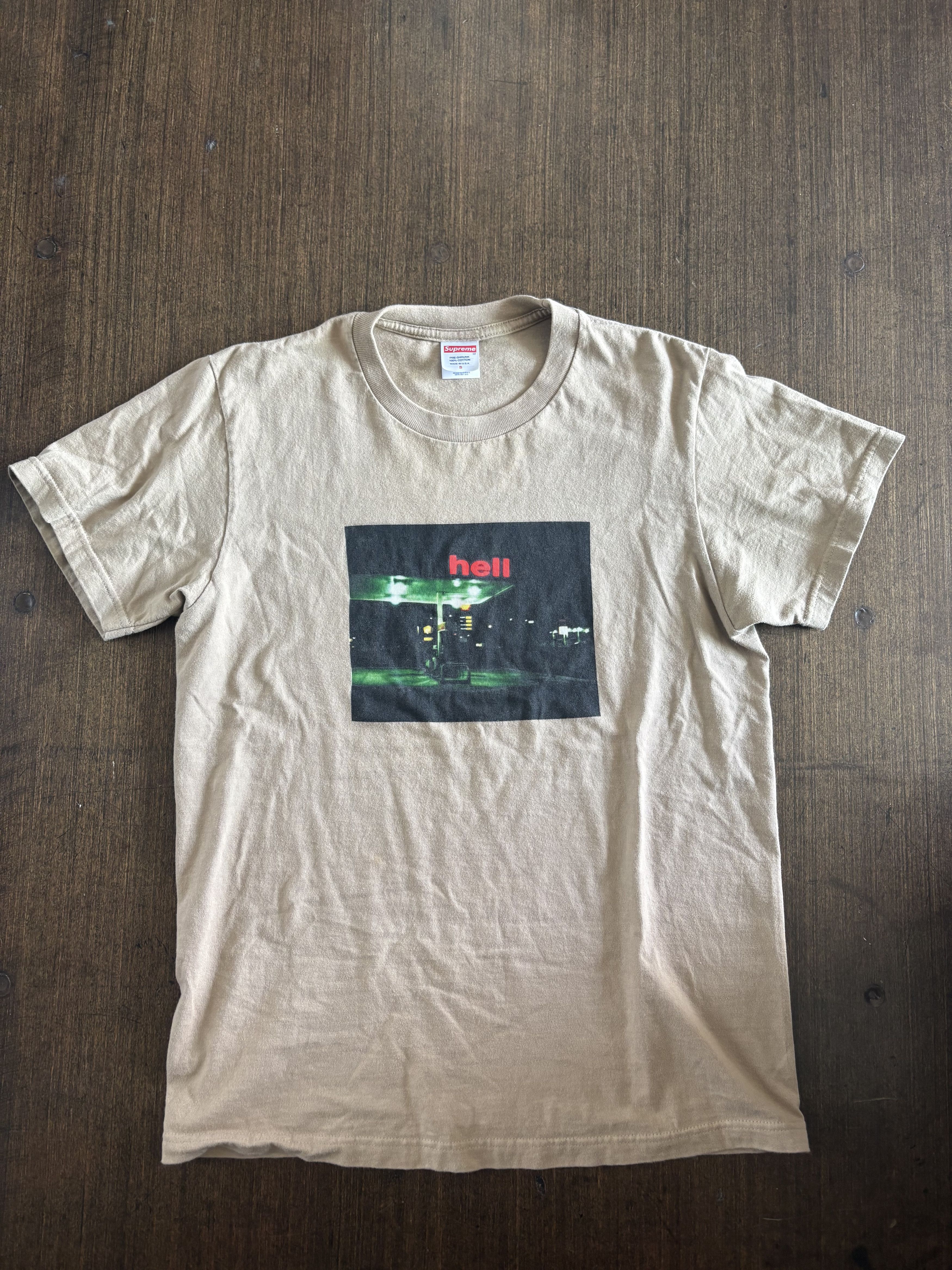 Supreme "Hell" Gas Station T-shirt -- Small