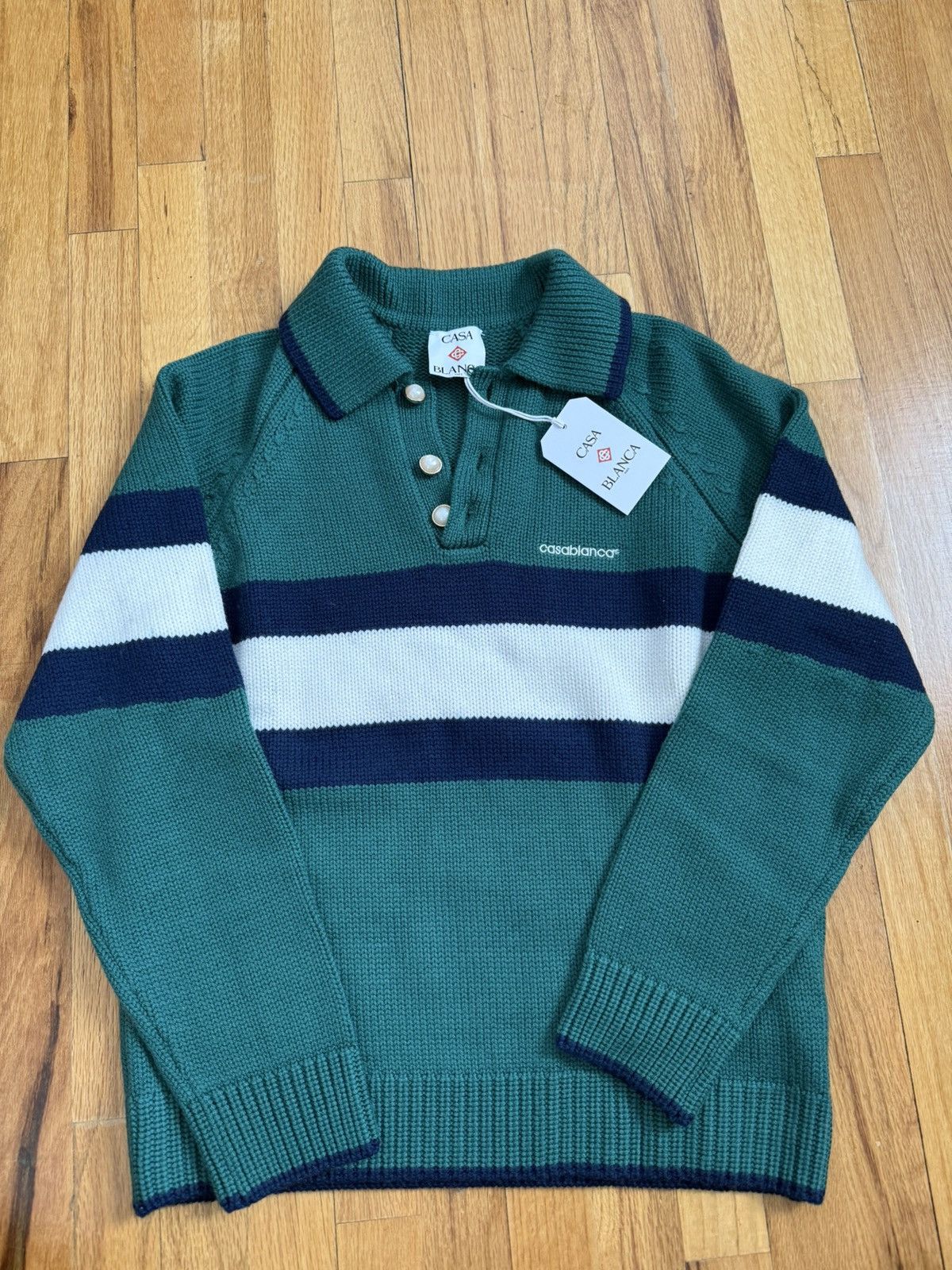 Casa Blanca Merino Wool Knit Polo