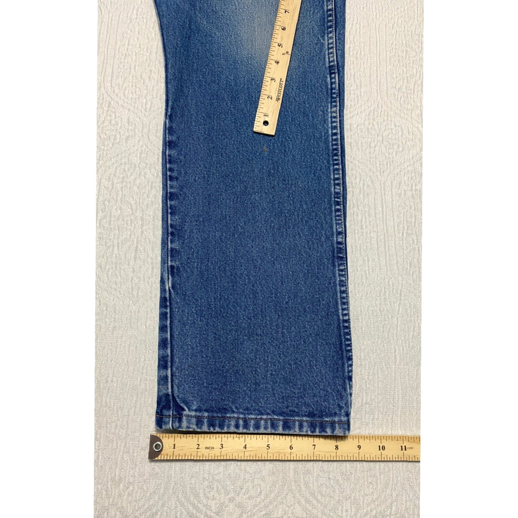 Wrangler Wrangler Cowboy Cut Western Jeans Men 40×32 Blue Denim Button Pockets 5-Pocket Cowboy Size US 40 / EU 56 - 4 Thumbnail