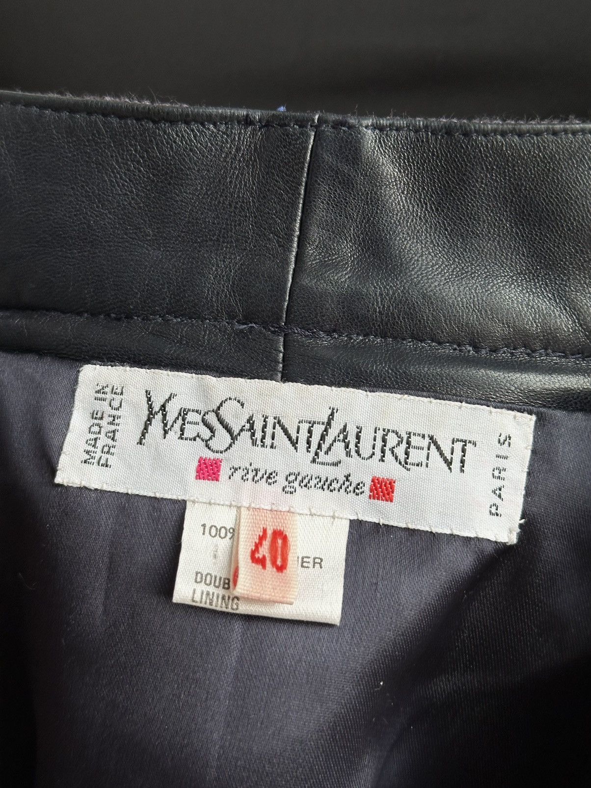 Saint Laurent Paris Yves Saint Laurent Leather Blazer 80’s Red/Blue Size M / US 6-8 / IT 42-44 - 4 Thumbnail