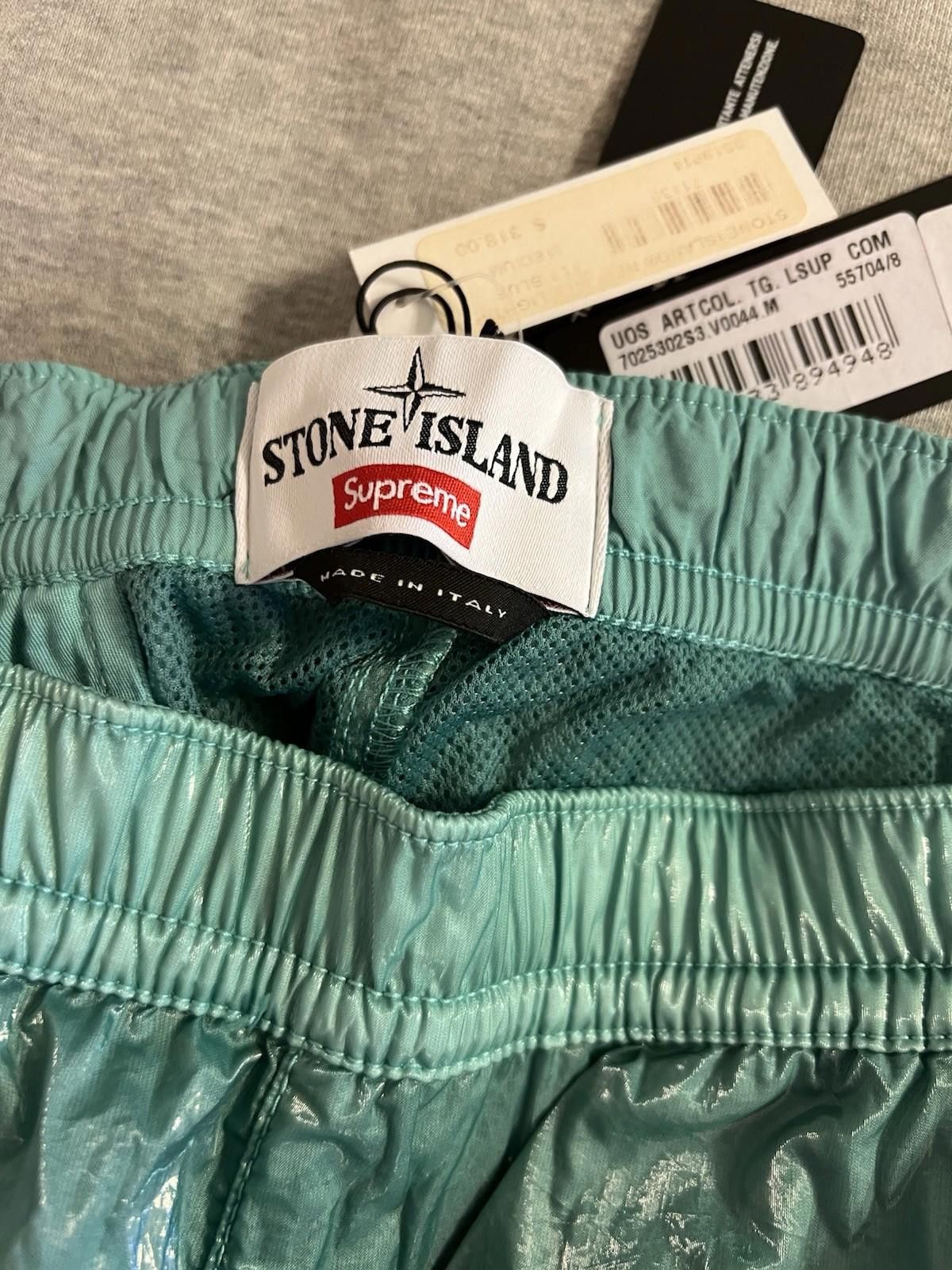 Supreme SS19 Supreme Stone Island Silk Light Blue Pants M 2019 Size US 32 / EU 48 - 11 Thumbnail