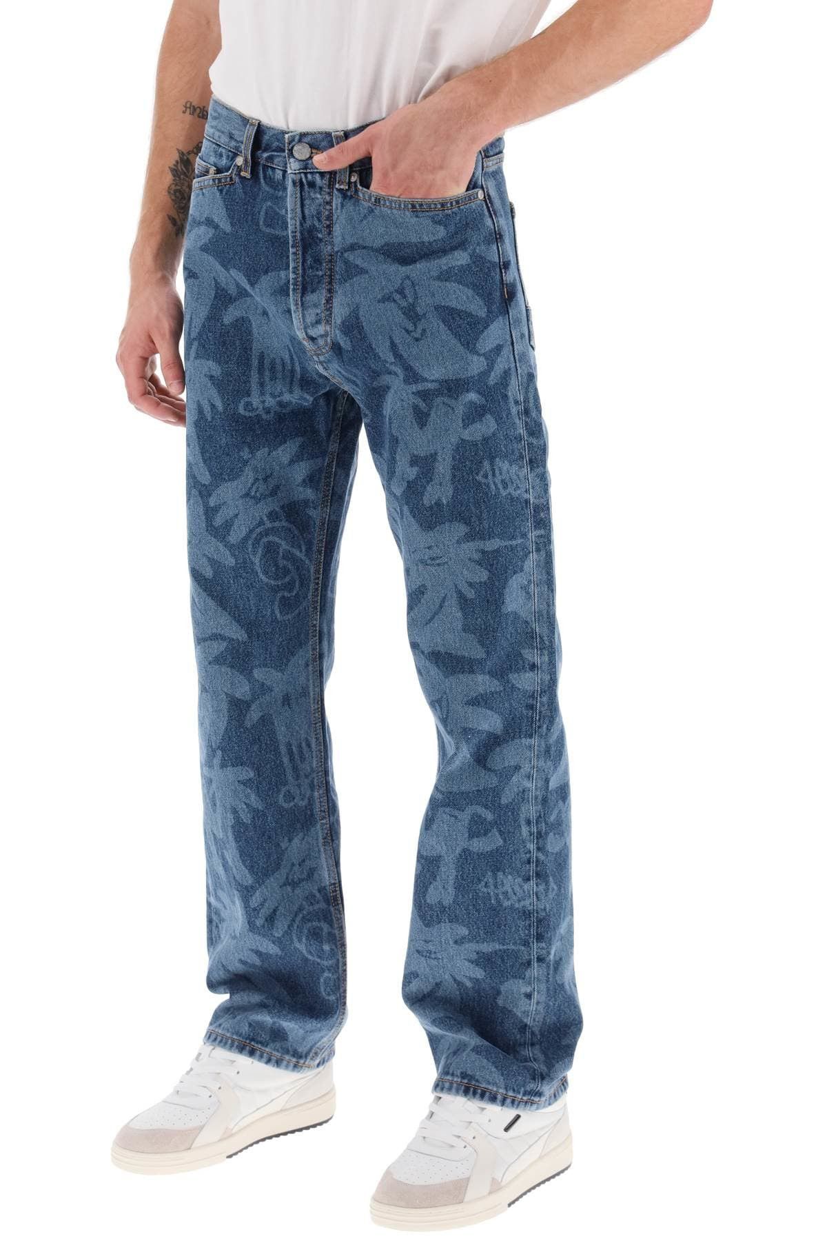 Palm Angels o1y0325 Denim Pant in Blue Size US 32 / EU 48 - 4 Thumbnail
