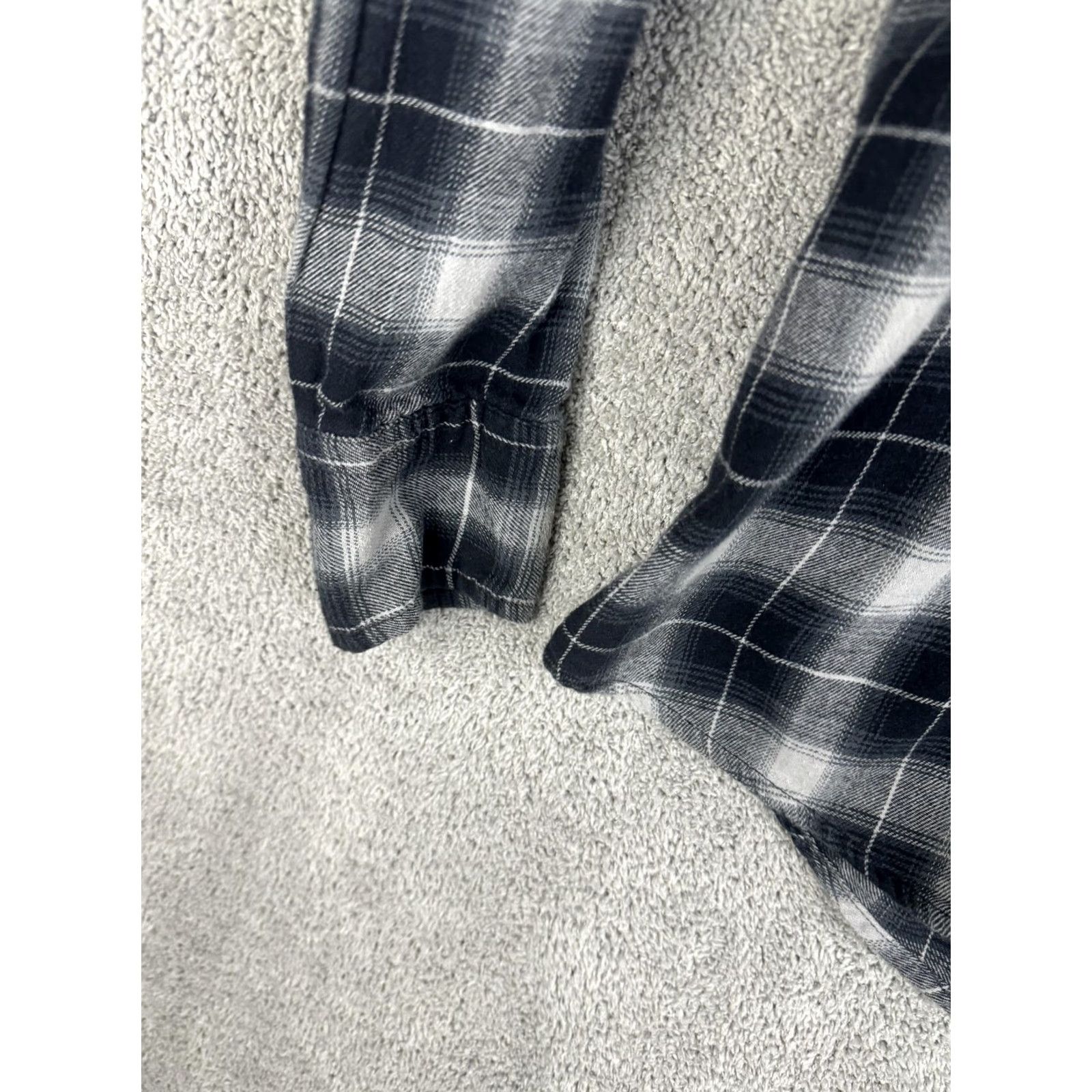 Wrangler Wrangler Shirt Mens Medium Gray Black Plaid Wrancher Western Snap Flannel Size US M / EU 48-50 / 2 - 2 Thumbnail