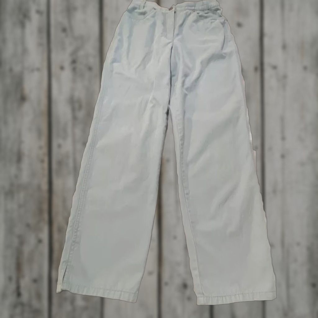 Pendleton Pendleton Women's Pants Size 6 Cotton Light Blue Ankle High Rise Zipper Button Office Dress Size 28" / US 6 / IT 42 - 1 Thumbnail