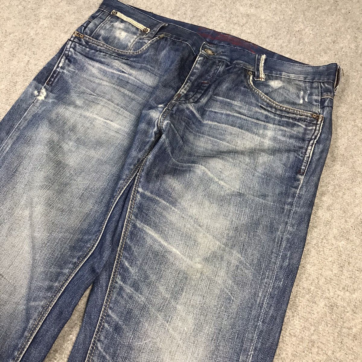 Japanese Brand × Zara Distressed japan style denim Zara jeans pants Size US 32 / EU 48 - 6 Thumbnail