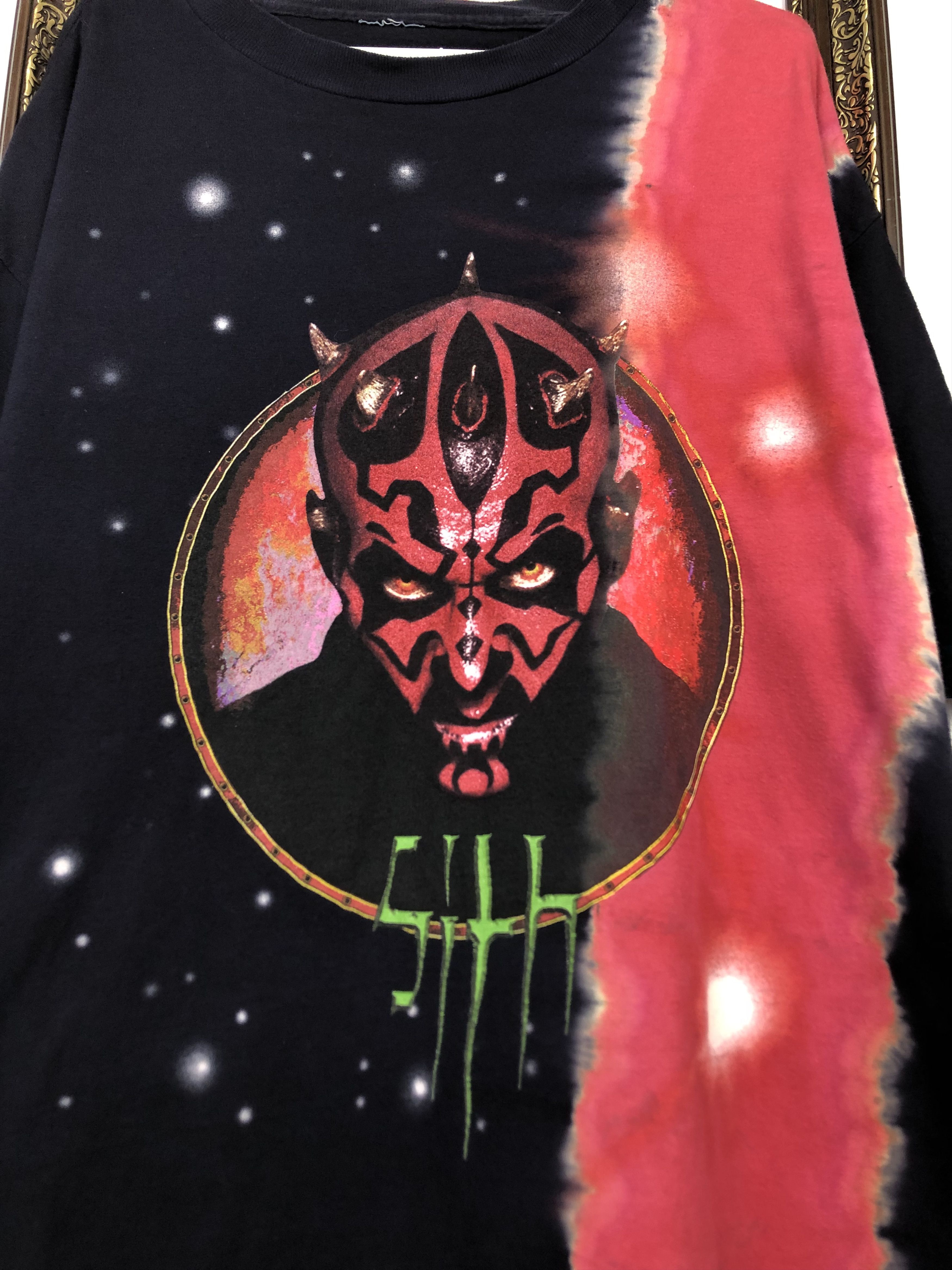 Vintage Vintage 90's Star Wars Darth Maul Tie Dye Graphic Shirt Tee Size US XL / EU 56 / 4 - 3 Thumbnail