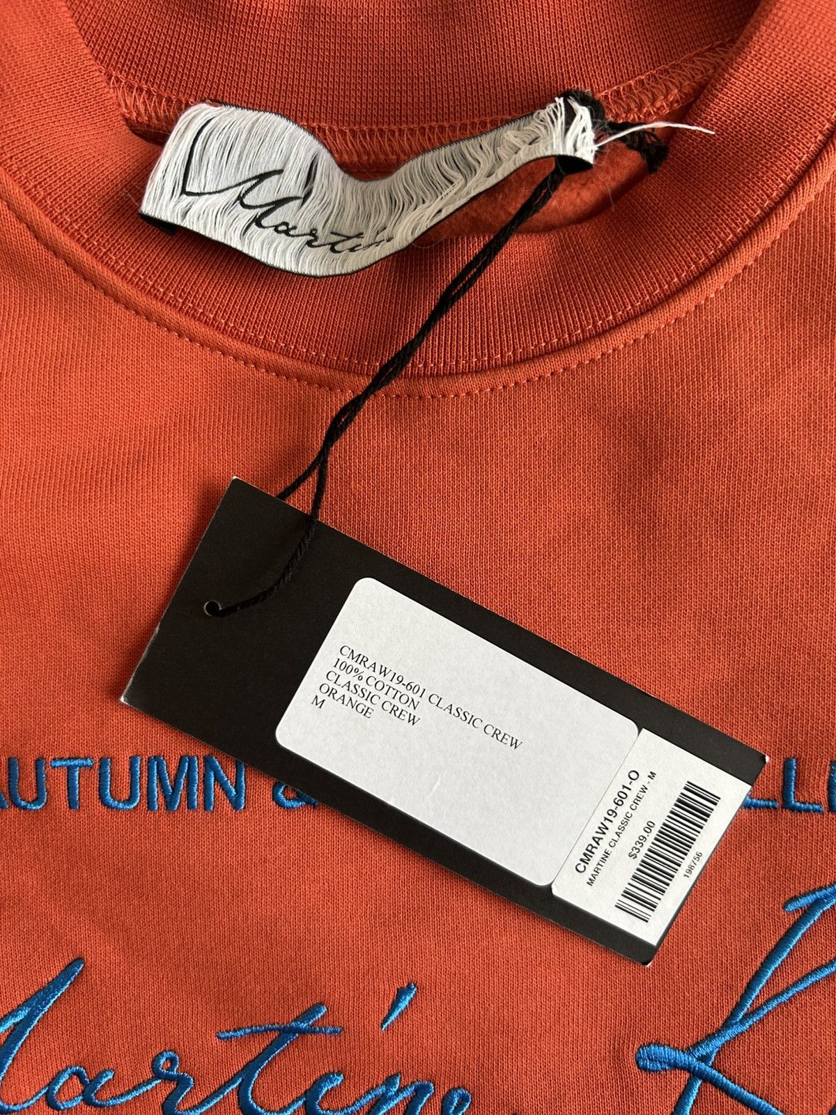 Martine Rose Martin Rose Classic Crewneck Orange Portugal Size US M / EU 48-50 / 2 - 5 Thumbnail