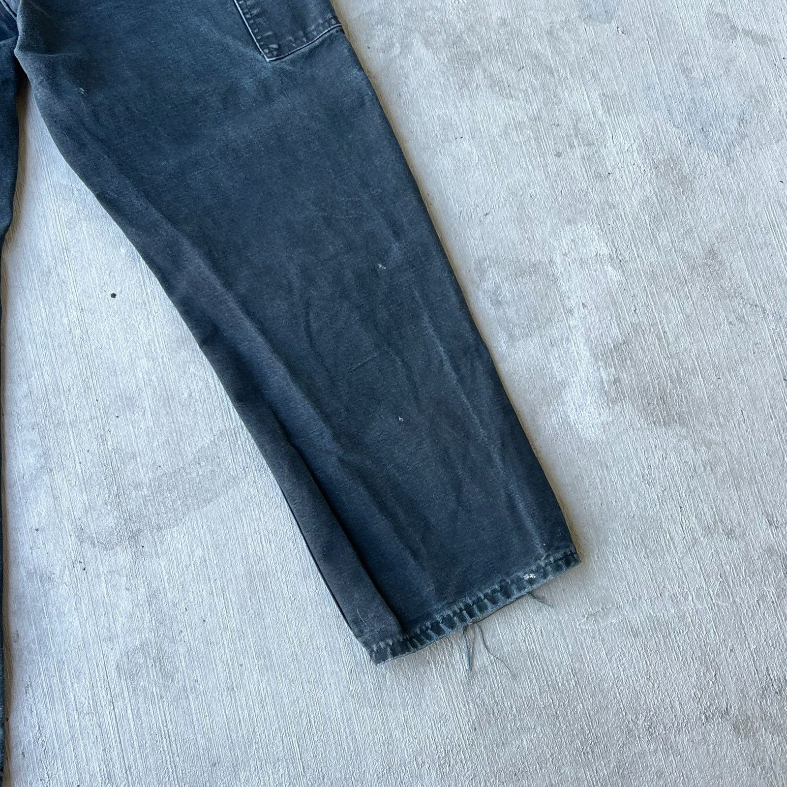 Carhartt × Vintage Carhartt faded black double knee work wear carpenter pants Size US 35 - 10 Thumbnail