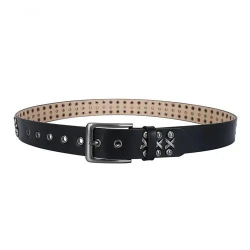 Leather × Vintage Punk Rock Studded Rivet Belts Size ONE SIZE - 4 Thumbnail