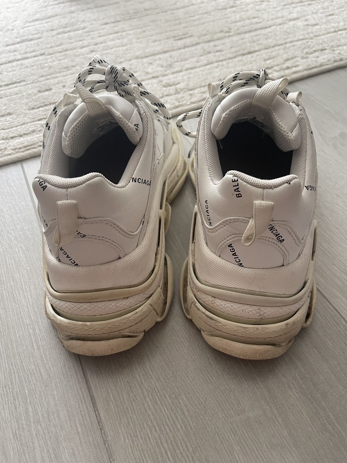 Balenciaga Balenciaga Triple S Logo White Size US 8 / IT 38 - 5 Thumbnail
