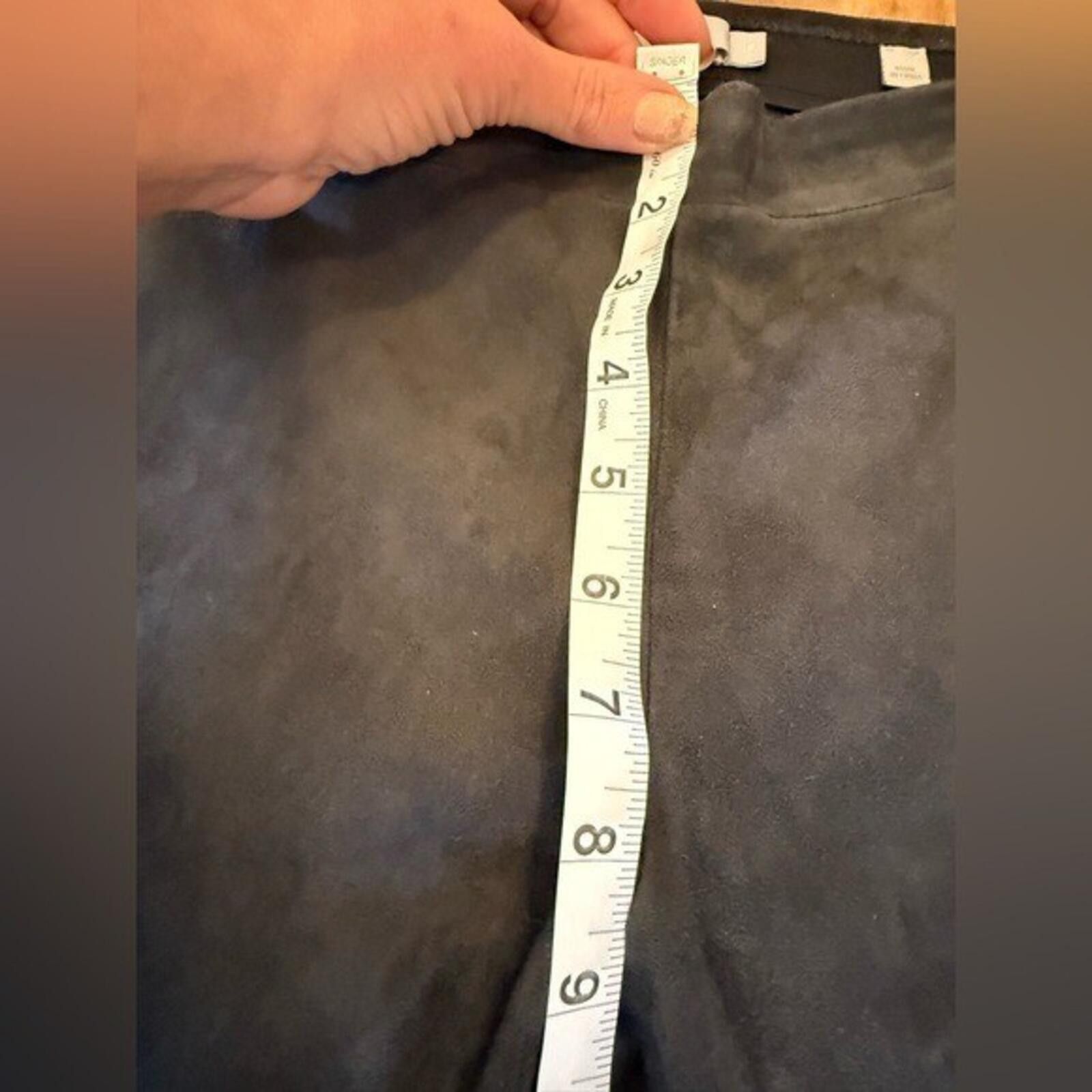 Vince Vince 100% Lamb Leather Pull-On Leggings Black Charcoal XS Size 26" / US 2 / IT 38 - 9 Thumbnail