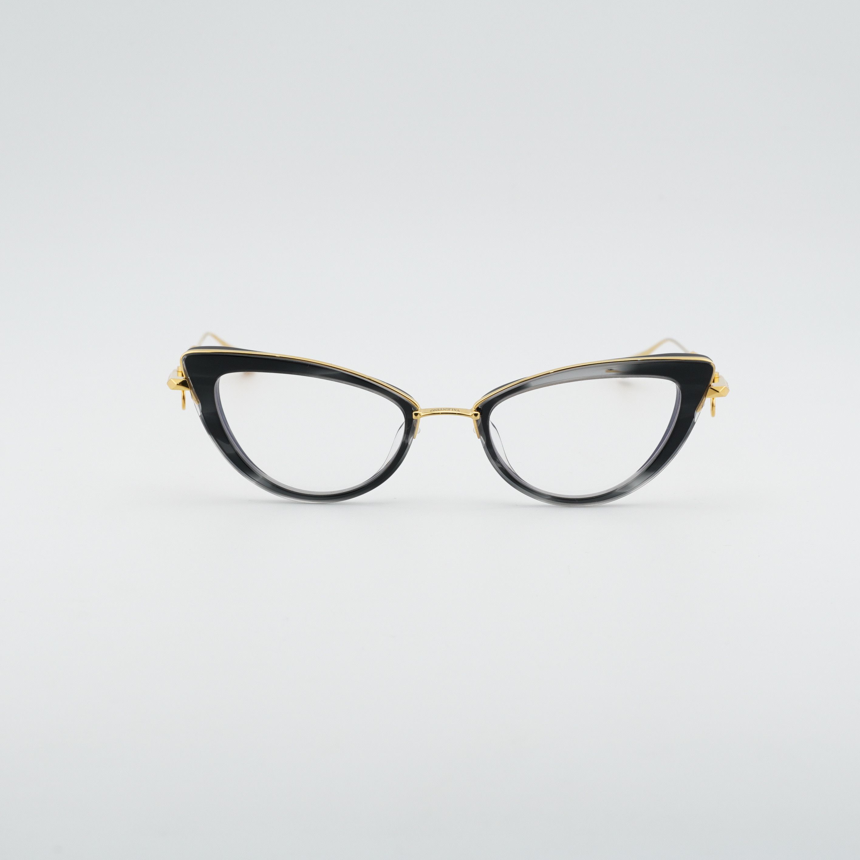 Valentino Valentino V-DAYDREAM VLX-123A-CH Eyeglasses Black/Gold 51mm Size ONE SIZE - 7 Thumbnail