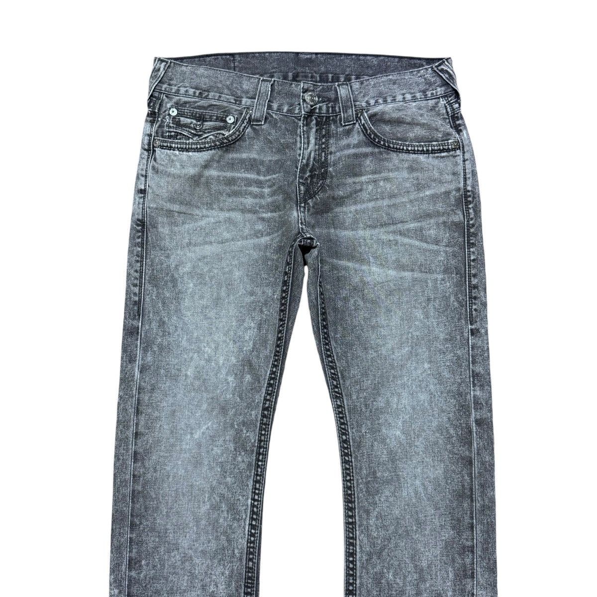 True Religion True Religion Black Grey Skinny Jeans Size US 33 - 3 Thumbnail