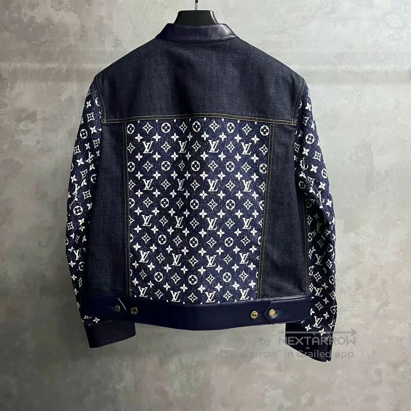 Louis Vuitton navy blue printed long sleeve jacket. Size US M / EU 48-50 / 2 - 6 Thumbnail
