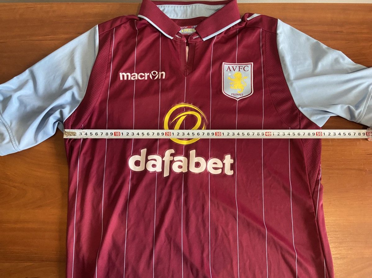 Macron 2015/16 Macron Aston Villa Home Soccer Jersey Men’s Size XL Size US XL / EU 56 / 4 - 12 Thumbnail