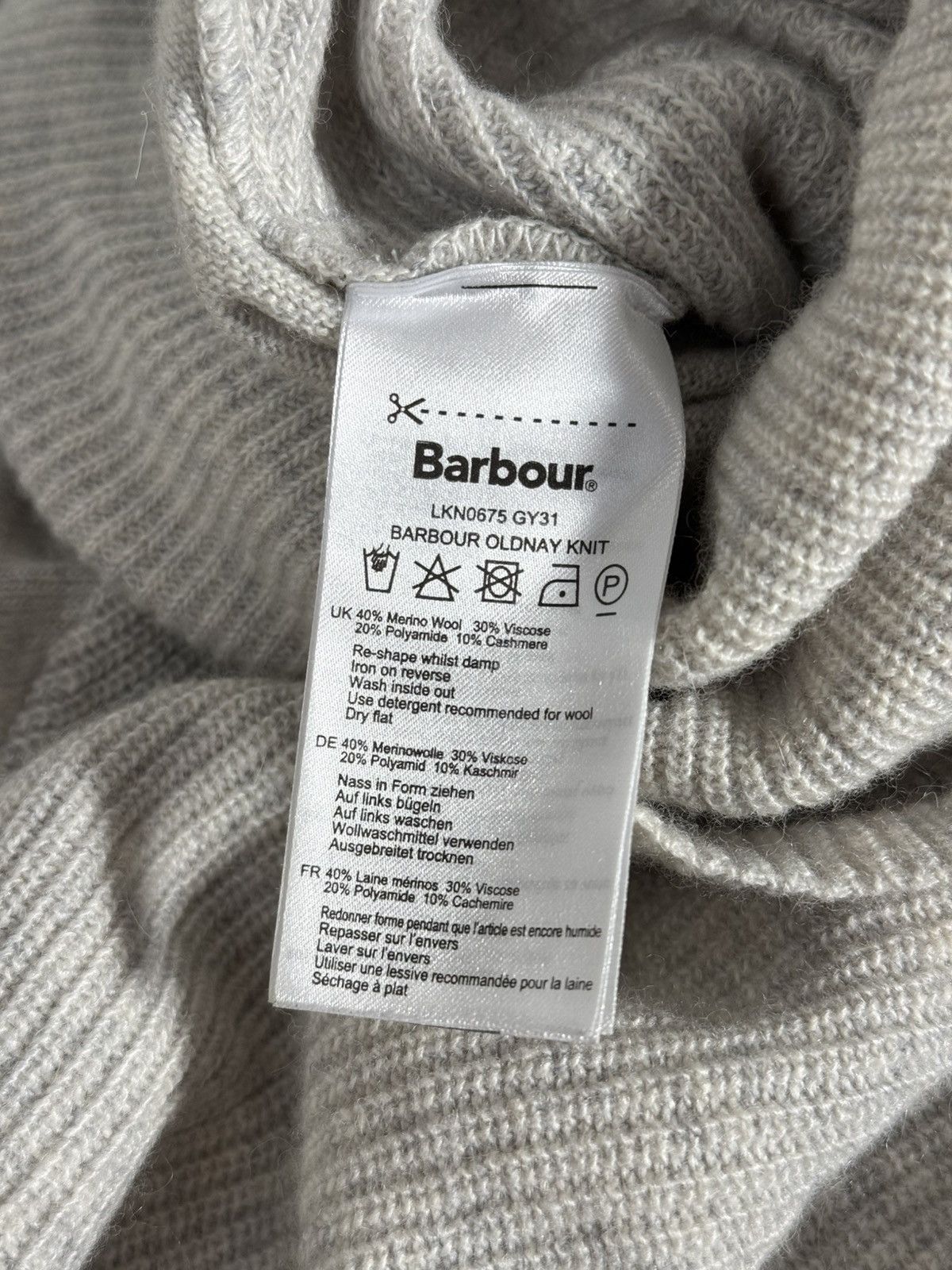 Barbour Barbour Oldnay Knit Sleeveless Turtleneck Merino Sweater Size L / US 10 / IT 46 - 7 Thumbnail
