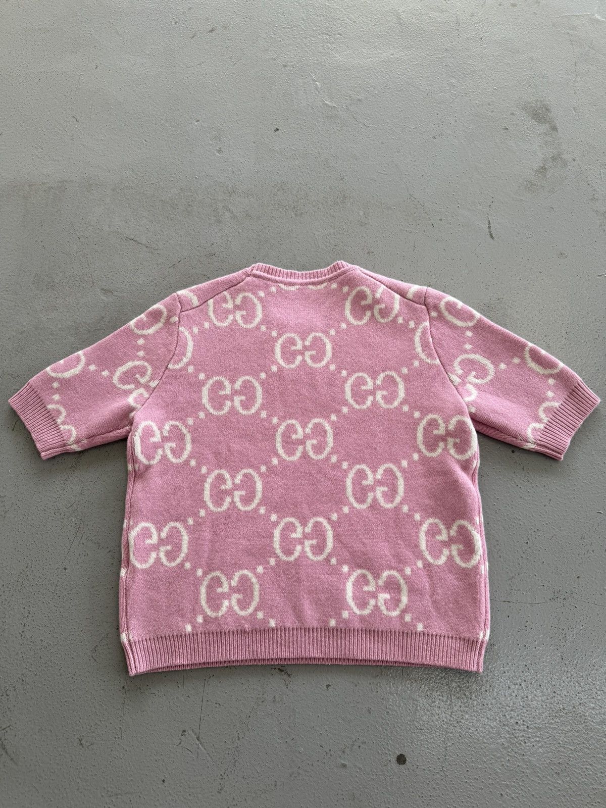 Gucci Gucci Pink GG Knit Wool Top Size L / US 10 / IT 46 - 7 Thumbnail