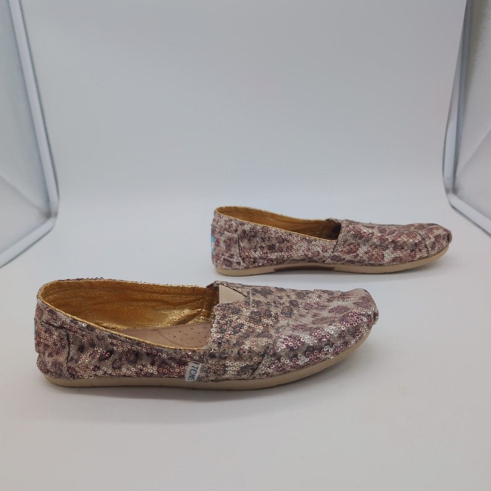 Toms Tom's Sequins Leopard Loafers Sz 8.5 Size US 8.5 / IT 38.5 - 5 Thumbnail