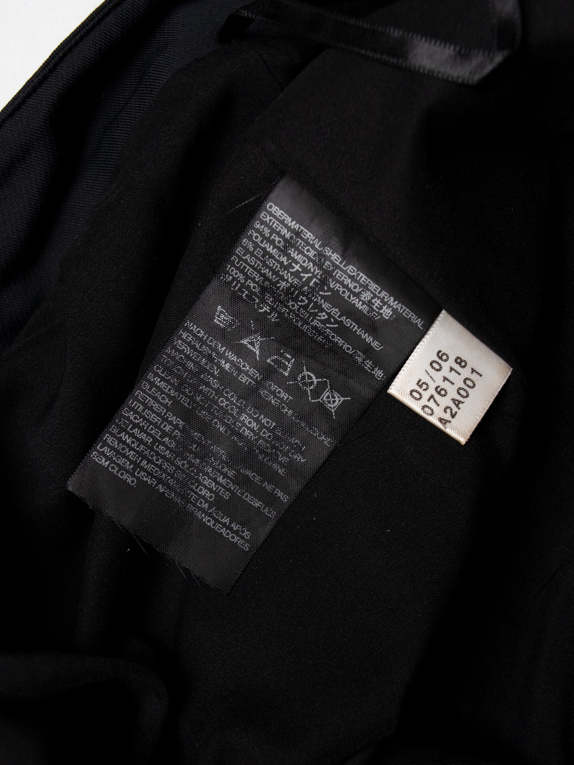 Y-3 × Yohji Yamamoto Y-3 - A/W 2006 - three stripes midi skirt (black) Size 27" / US 4 / IT 40 - 8 Thumbnail