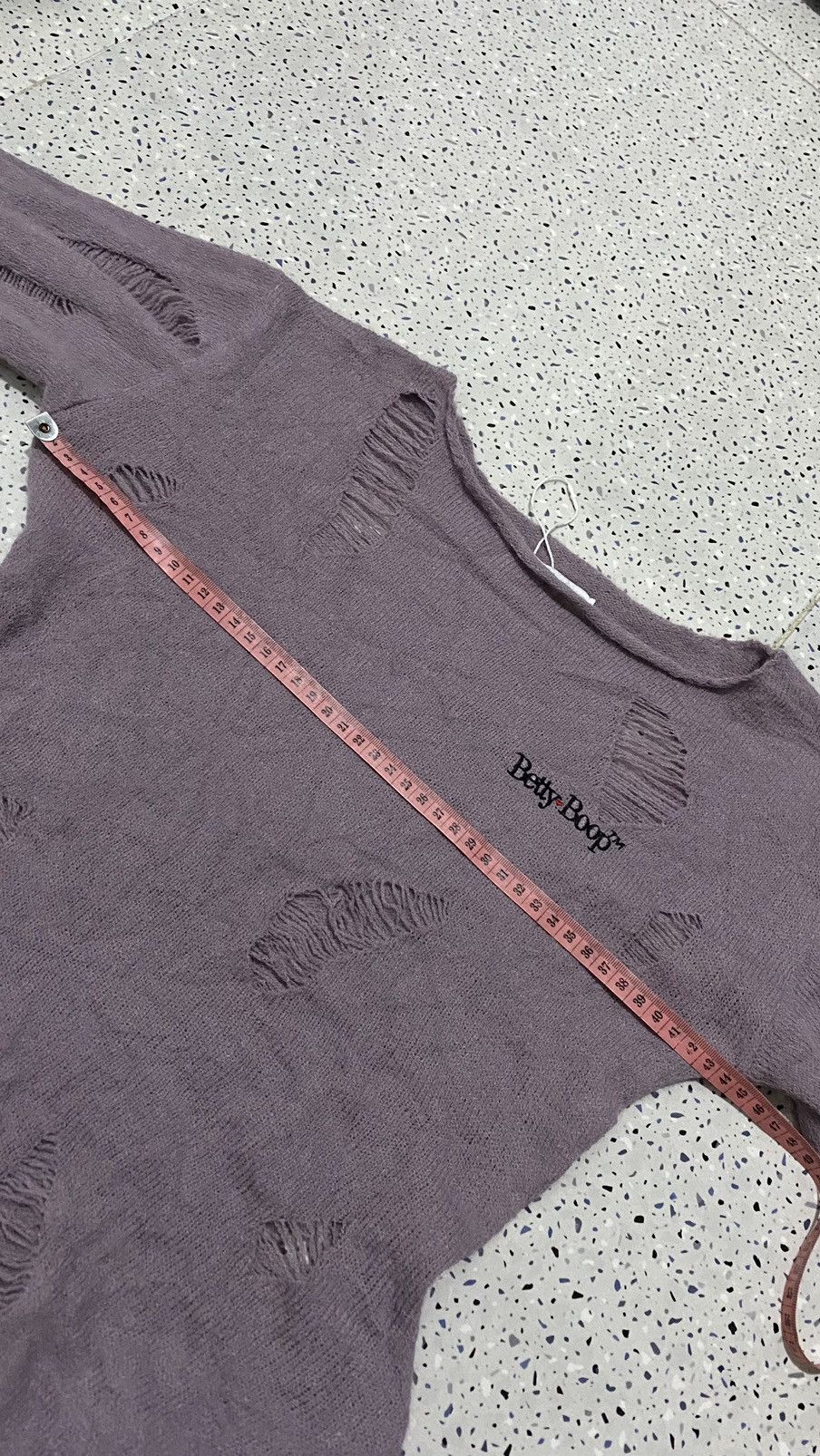 If Six Was Nine Betty Boop Distressed Asymmetrical Knit Size M / US 6-8 / IT 42-44 - 15 Thumbnail