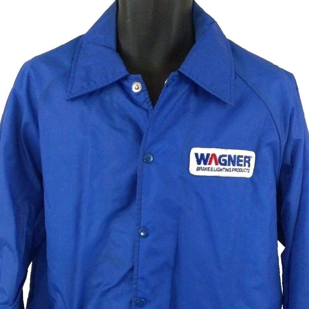 Vintage VINTAGE Upstream Racing Jacket Mens Size Large Blue Windbreaker 80s Wagner Brake Team Size US L / EU 52-54 / 3 - 2 Thumbnail