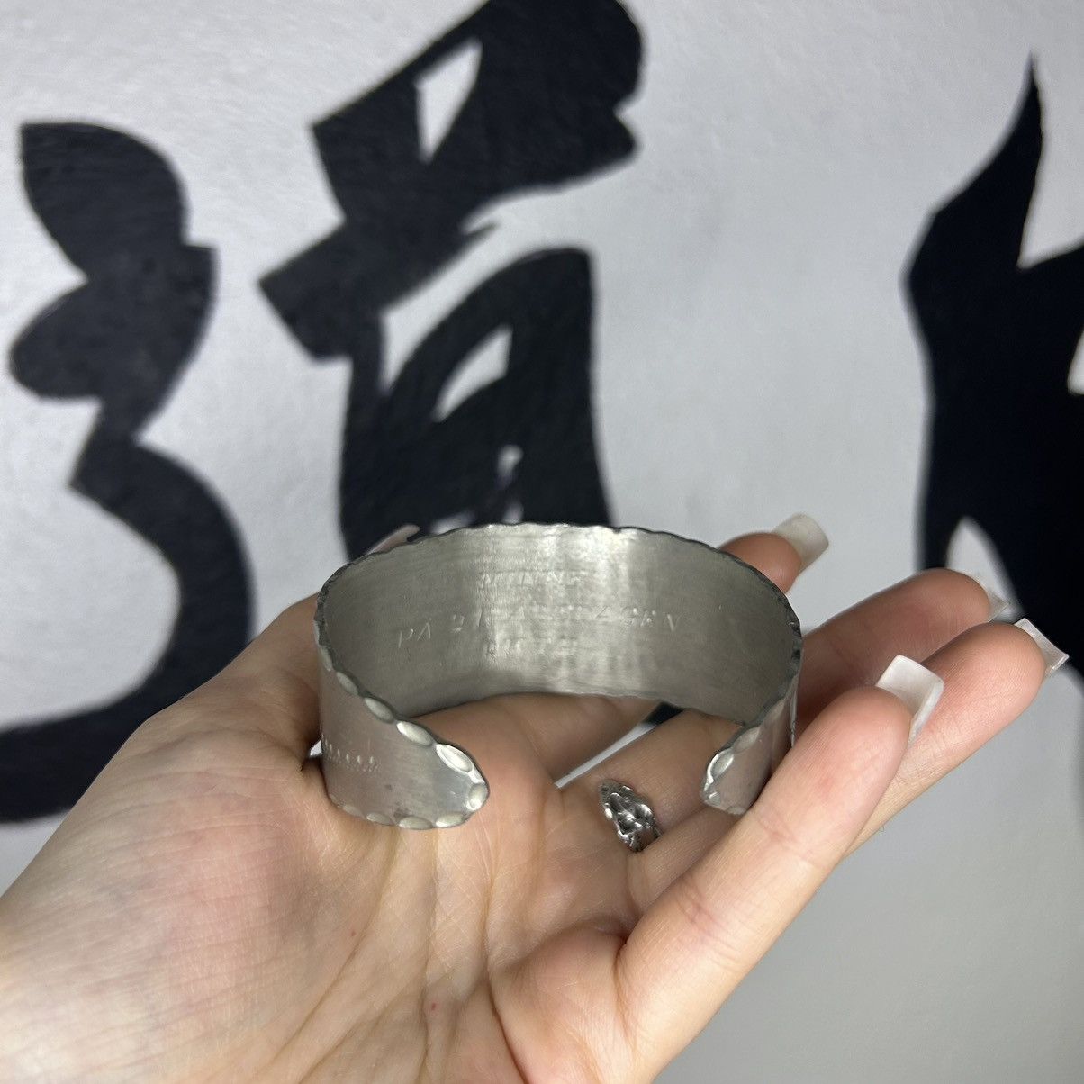 Japanese Brand Vintage Engraved Bangle Size ONE SIZE - 4 Thumbnail