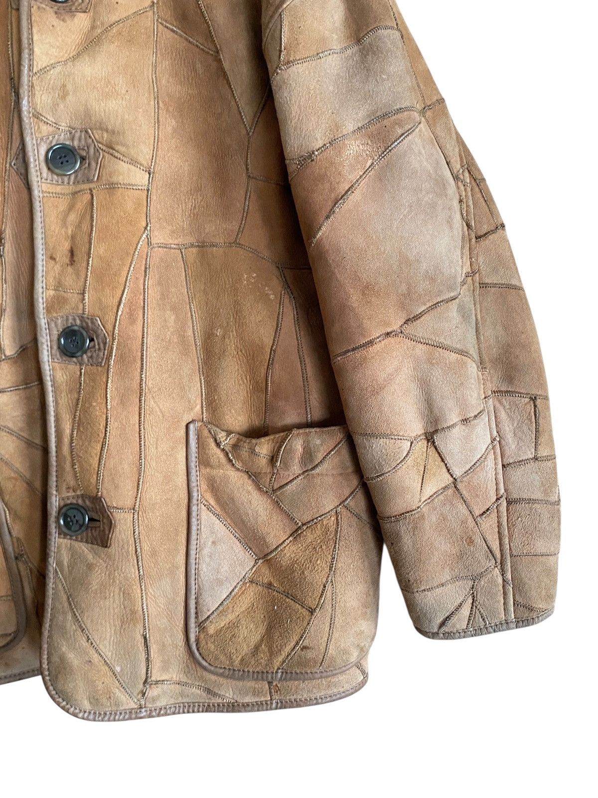 Hai Sporting Gear Vintage Hai Sporting Gear Patchwork Leather Jacket 1990s Size US M / EU 48-50 / 2 - 7 Thumbnail