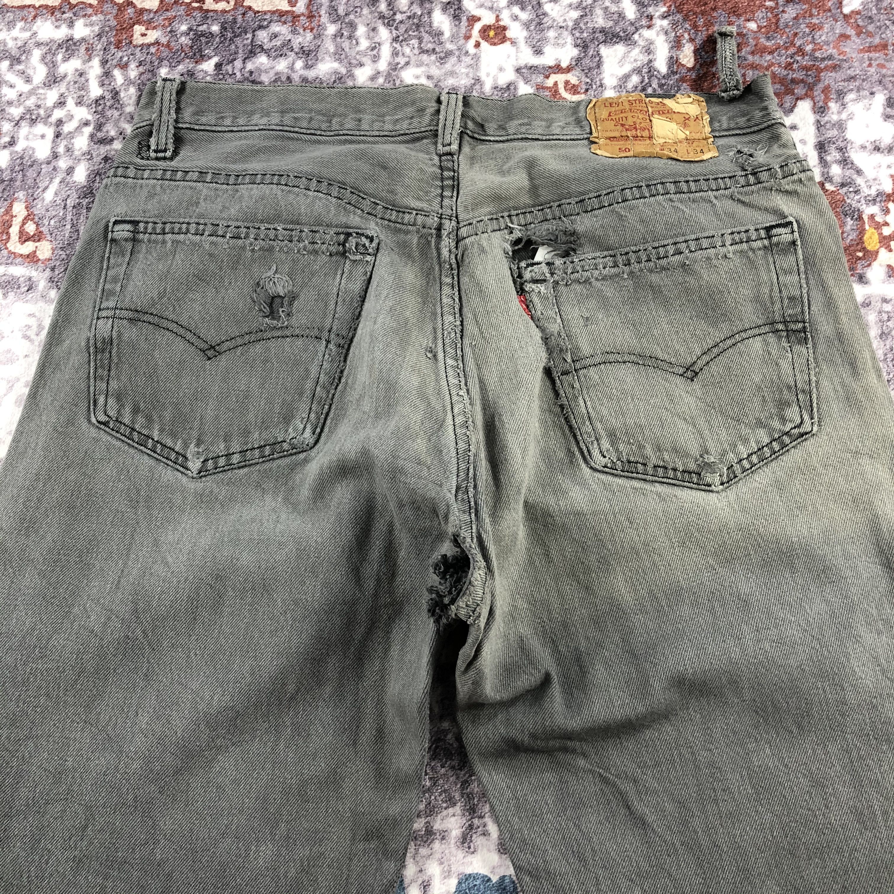 Levi's Vintage 90s Sunfaded Levis 501 Jeans-JM2290 Size US 33 - 5 Thumbnail