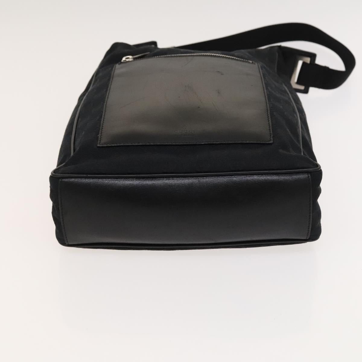 Gucci GUCCI GG Canvas Shoulder Bag Black Silver 019 019 Size ONE SIZE - 5 Thumbnail