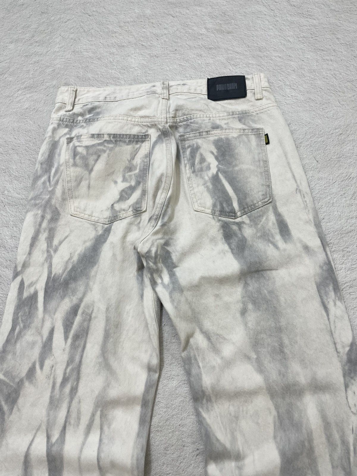 Number (N)ine 2000s Kapital Archival Gray Wash Denim Baggy Jeans Hysteric Size US 31 - 10 Thumbnail