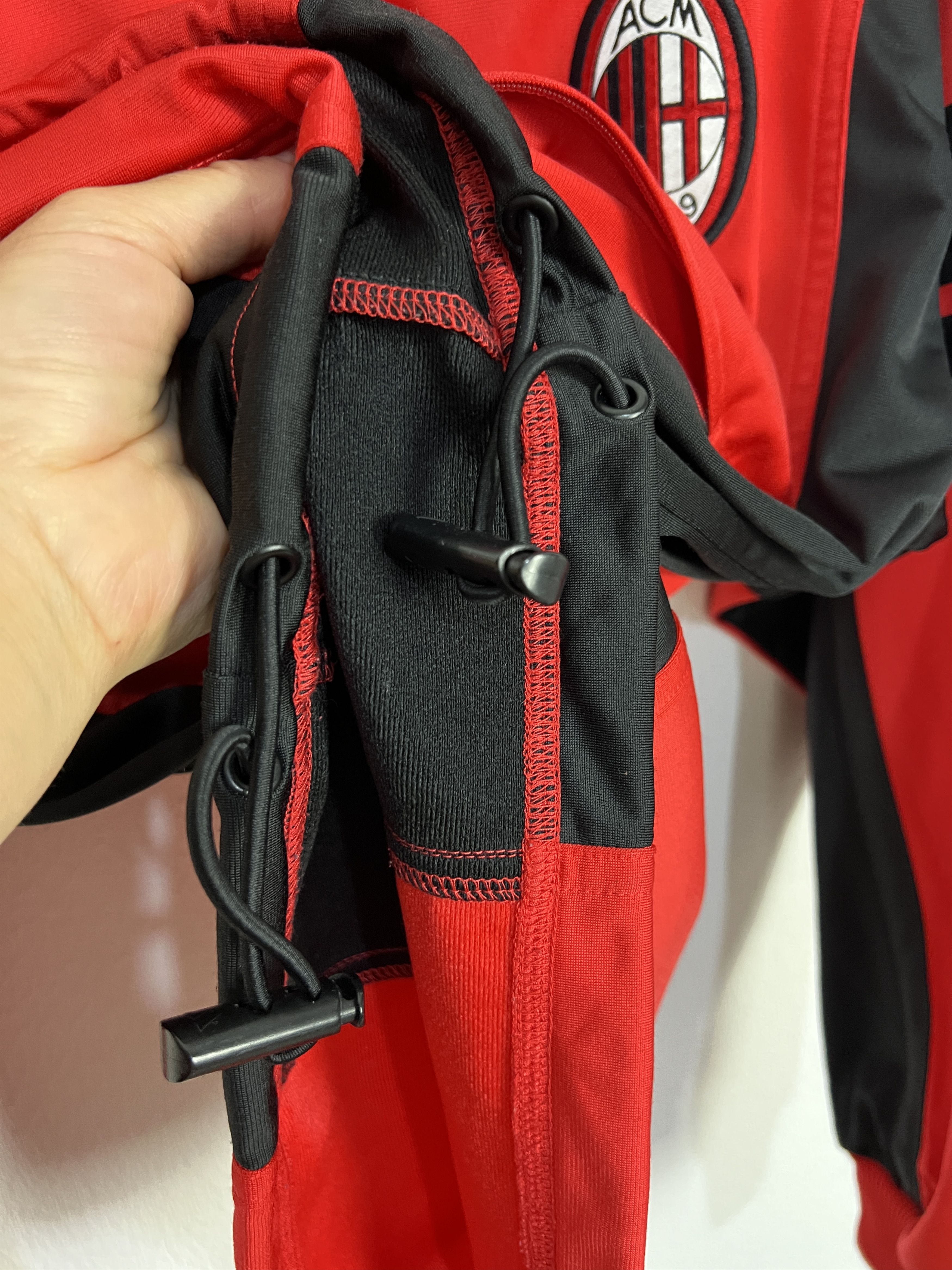 Adidas Vintage 90's Adidas AC Milan Football Red Jacket Soccer Size US M / EU 48-50 / 2 - 7 Thumbnail