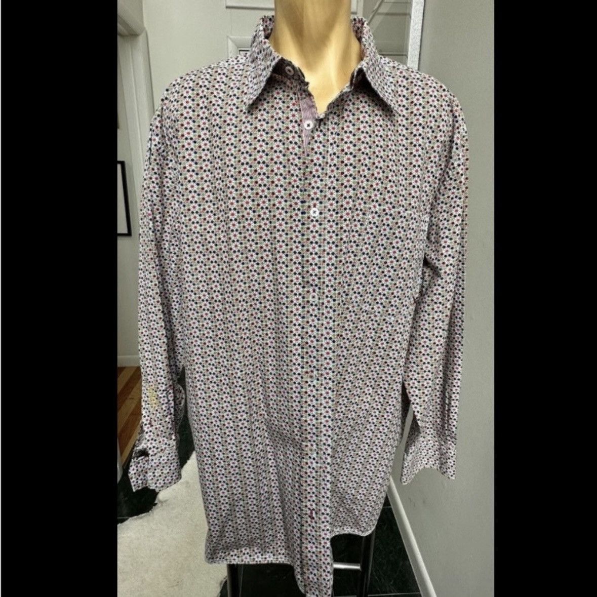 Rocawear VINTAGE Y2K ROCAWEAR DRESS SHIRT GEOMETRIC PATTERN JAY-Z 2XL Size US XXL / EU 58 / 5 - 1 Thumbnail